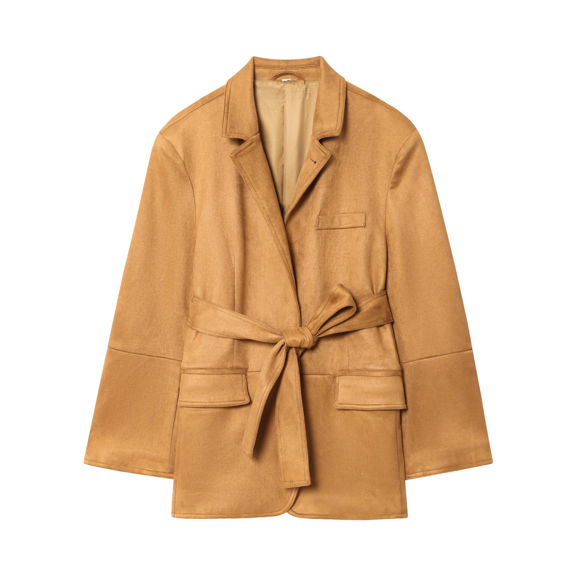 European & American Women s Casual Suede Jacket - Hot Fashion Trend Medium античный бронзовый