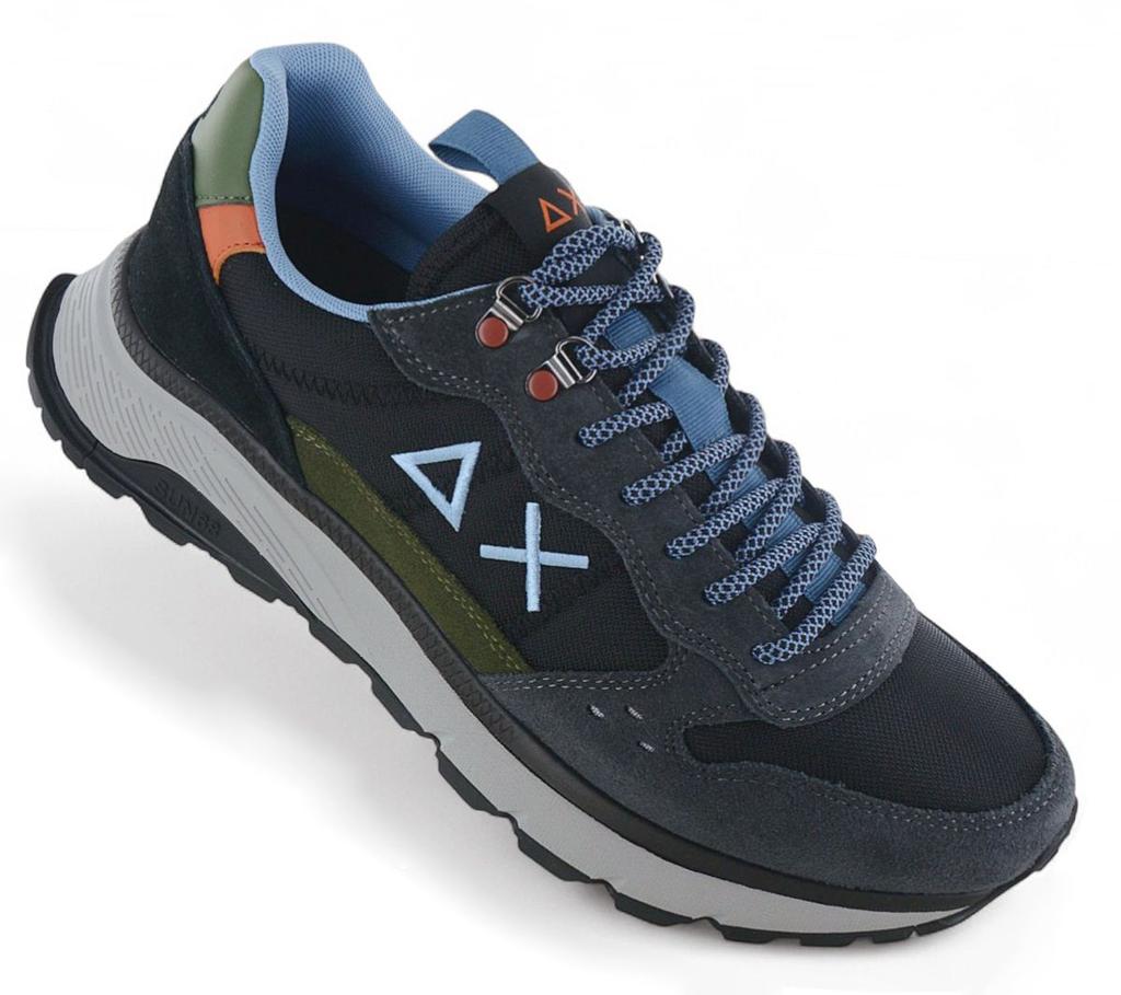 Sun68 Fire & Camping - Herren Sneakers Schuhe Schwarz Z45130-11 ORIGINAL