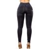 Shascullfites Blugi cu talie super înaltă pentru femei Melody Wear Slim Fit Blugi negri High Street Push Up Jeggings