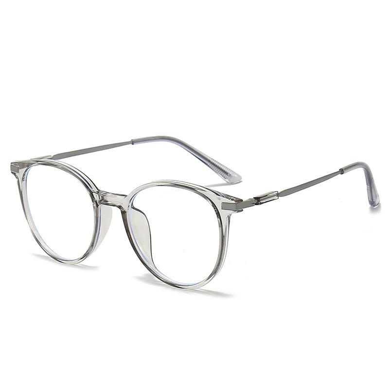 Myopia glasses, men's and women's anti-blue light plain frames, student glasses, high-degree glasses frames