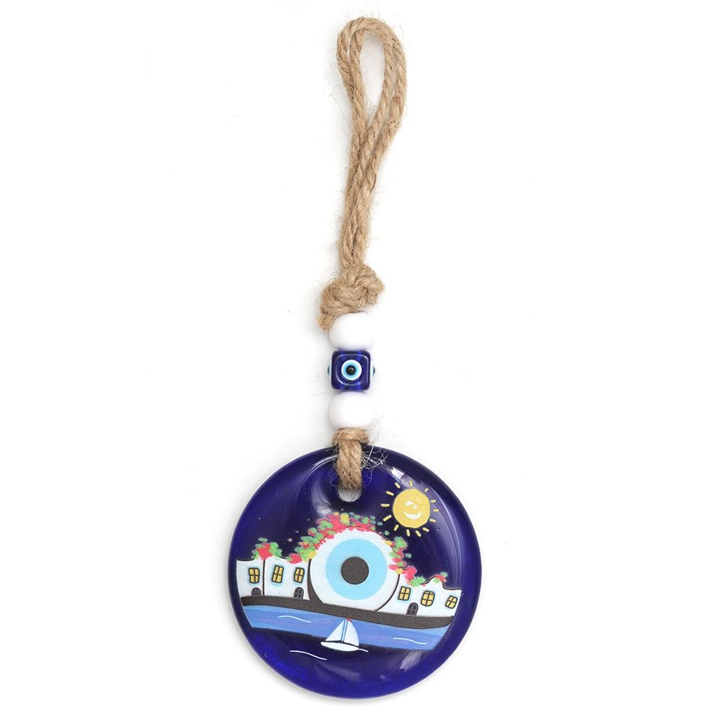 Hand of Fatima Lucky Eye Keychain Blue Eye Car Hanging Charm Lucky Eye Pendant DIY Trinkets
