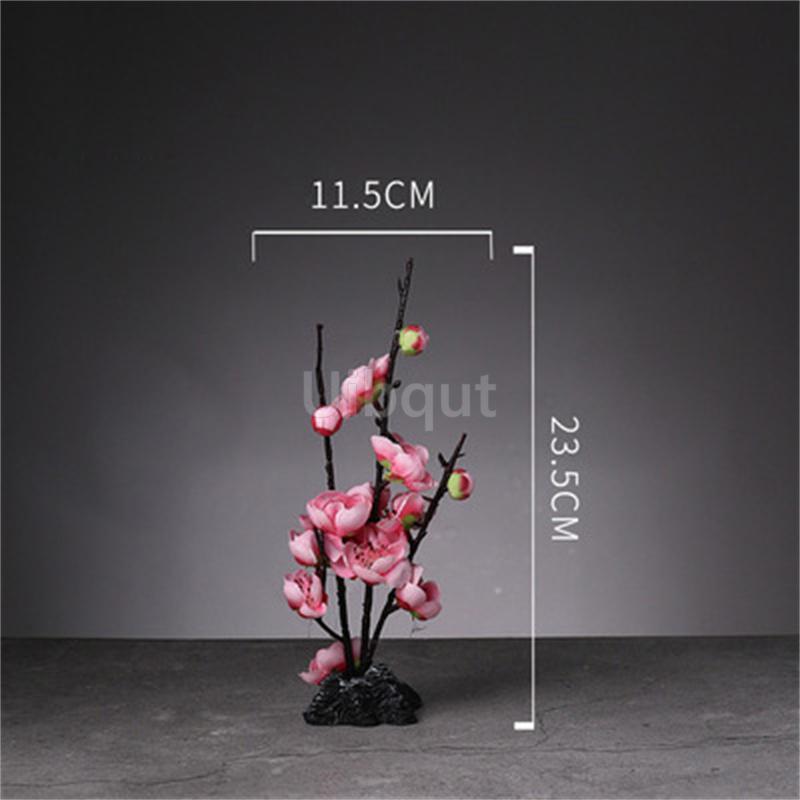 Japanese style plastic simulation flower Blossom Peach Blossom Ornament Sushi sashimi ornament Decorative artificial flowers-A
