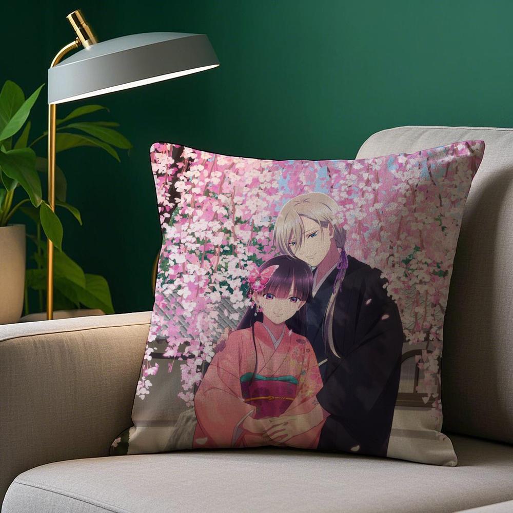 My Happy M-MarriageS Pillow Case Plush Fabric Soft Double Sided Print Sofa Cushion Cover Throw Pillow Covers