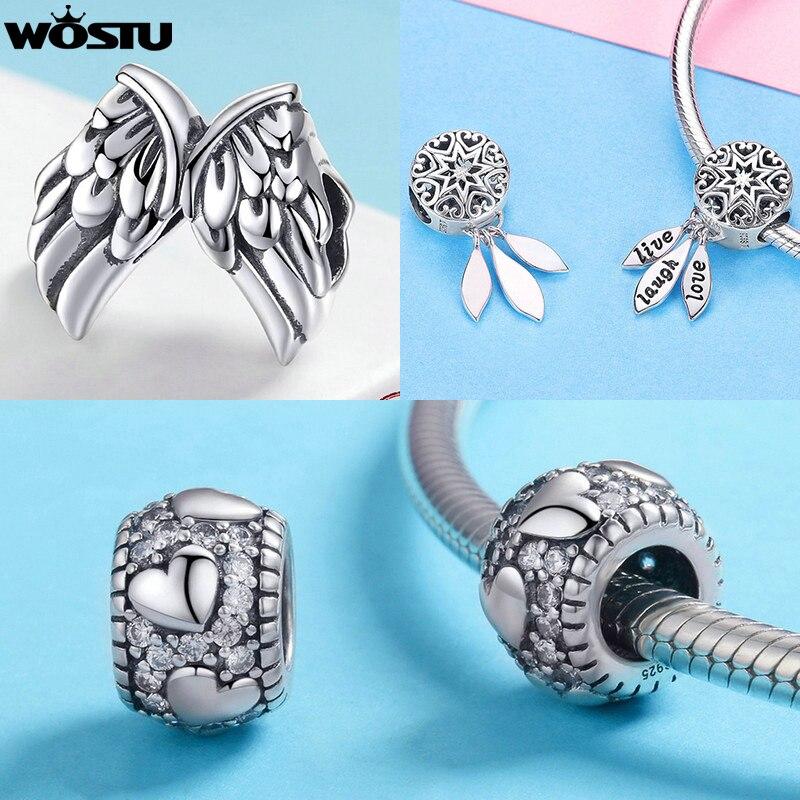 Genuine Sterling Color Lucky Charm Zircon Stone Bee Family Bead Pendant Original Bracelets Pendant Necklace Diy Fine JewelryFashion Charm