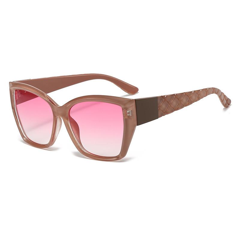 Cat Eye Sunglasses For Women With Uv400 Protection And Pink Lenses For Outdoor Fashion And Travel