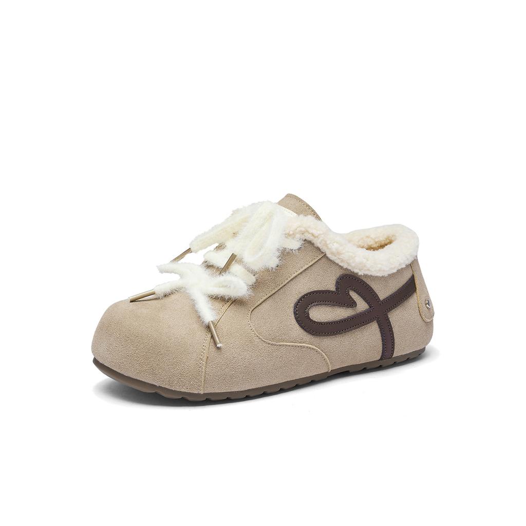 velvet German training shoes, new autumn and winter platform huge good-looking sports cotton shoes, casual board shoes