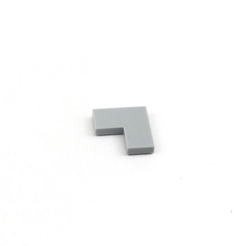 

MOC Brick Tile 2x2 Corner Thin 2+1 Dots Educational Enlighten Children Kids Toys 50pcs Building Blocks Tile 14719 світло-сірого кольору