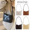 Olene Woven Bag Burlingen Odde Niche Retro Shoulder Kink Bag Portable Messenger Bucket Bag
