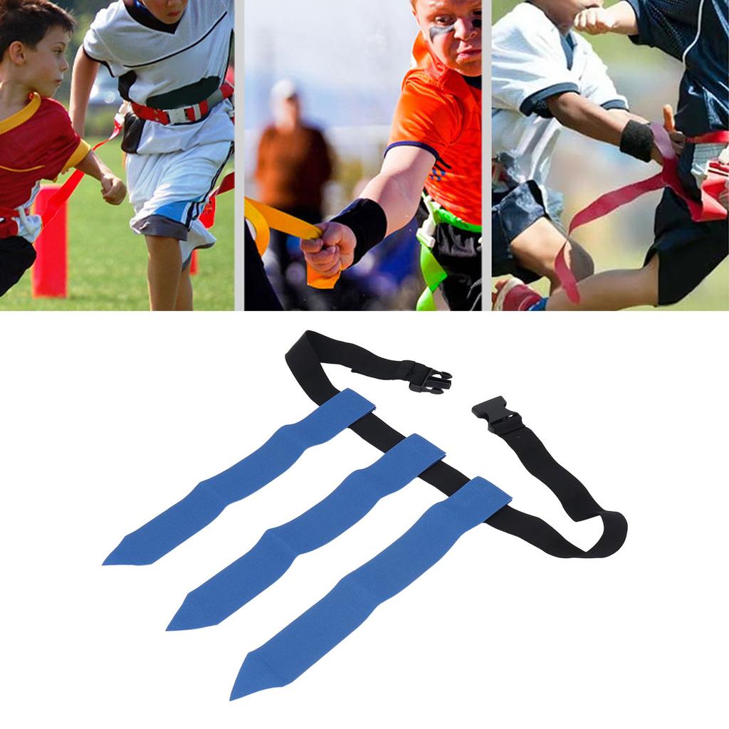 Outdoor Sports Flag Football Belts   1 Belt 3 Flags for Kids Youth Adults Training Games Activities