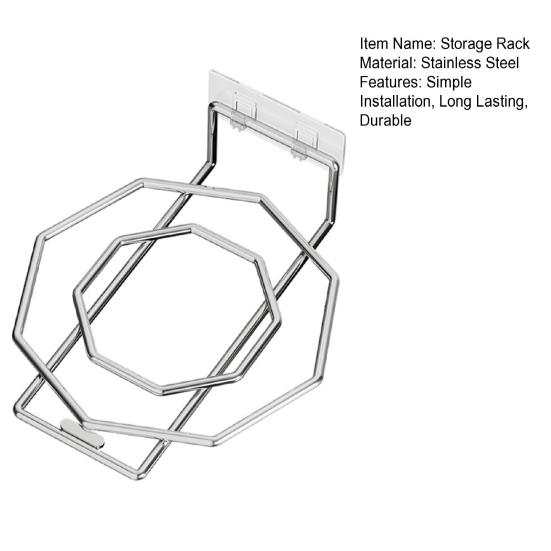 Wall Mount Washbasin Storage Rack Strong Load-bearing Rust-Proof Multifunctional Bathroom Storage Organizer