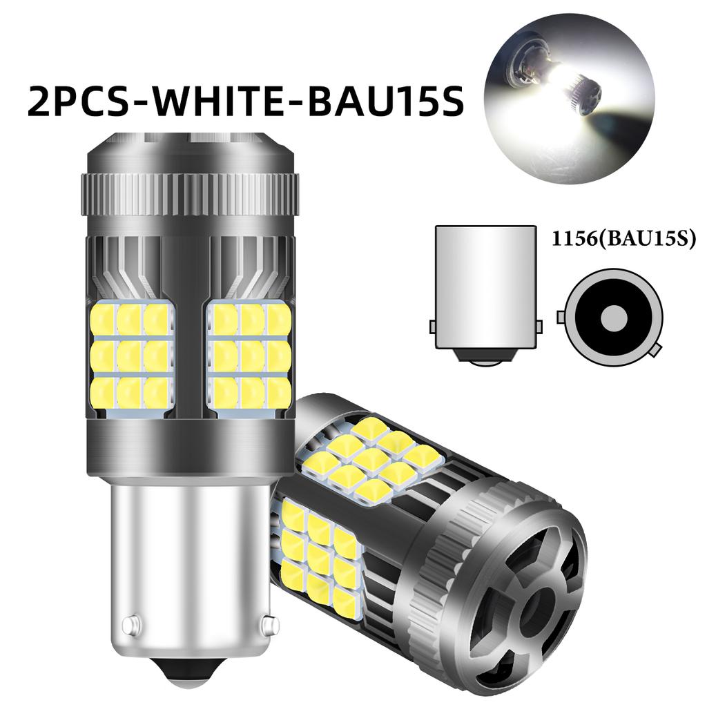 2pcs 1156 P21W 1157 Turn Signal Light 7440 T20 BAU15S DRL 7443 CANBUS LED Bulb with Fan Super Bright Car Reverse Brake Lights