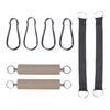 8pcs Double Ring Lat Pull Down Handle Tricep Rope Gym Exercise Handle Pull Up Handle  Home Gym