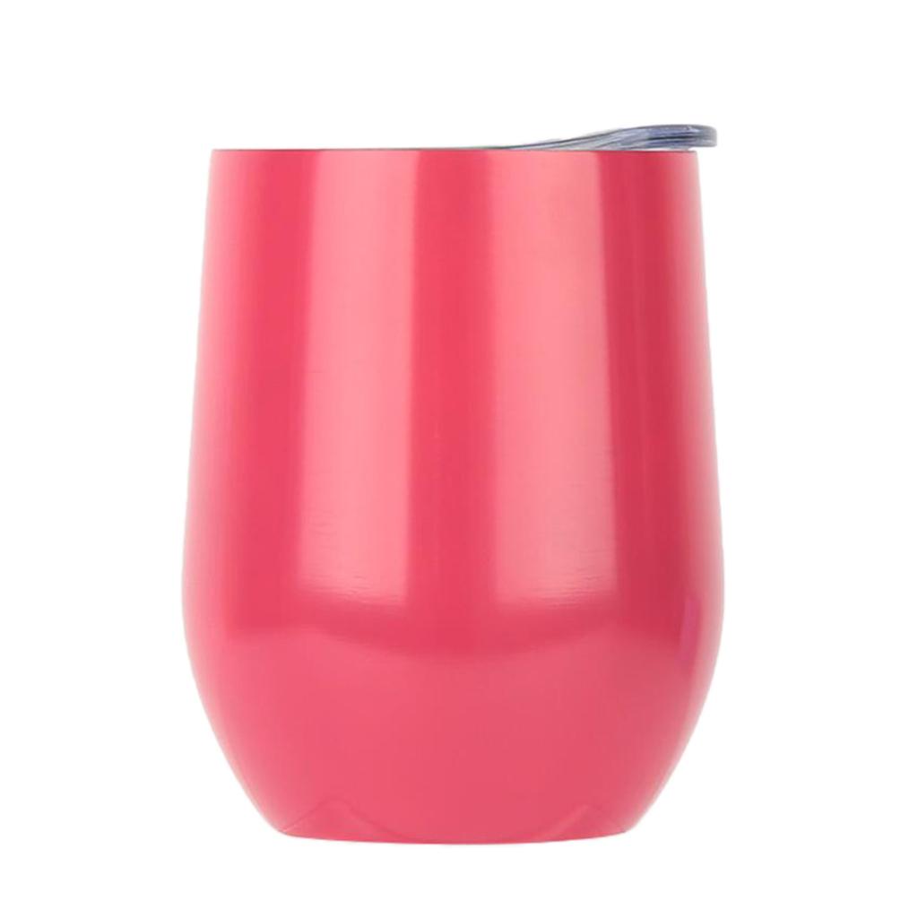 Stainless Steel Wine Tumbler Double Wall Insulated Drinking Cup with Lid for Outdoor Camping Picnic