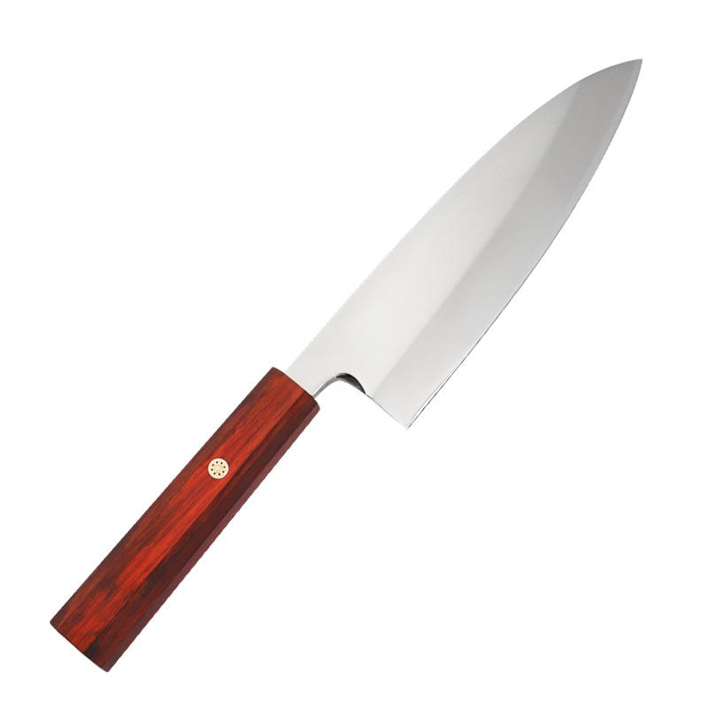 

7 Inch Deba Knife Single-edged Blade 8Cr18MoV Steel Blade Sharp Chef Cleaver Sashimi Slicing Sushi Fish Chopper Kitchen Knives 7 inch