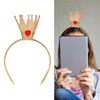 Sequined Tiaras Crown Headband for Party Soft Padded Hairhoop Hair Accessory for Parties and Birthday Christmas Hairband