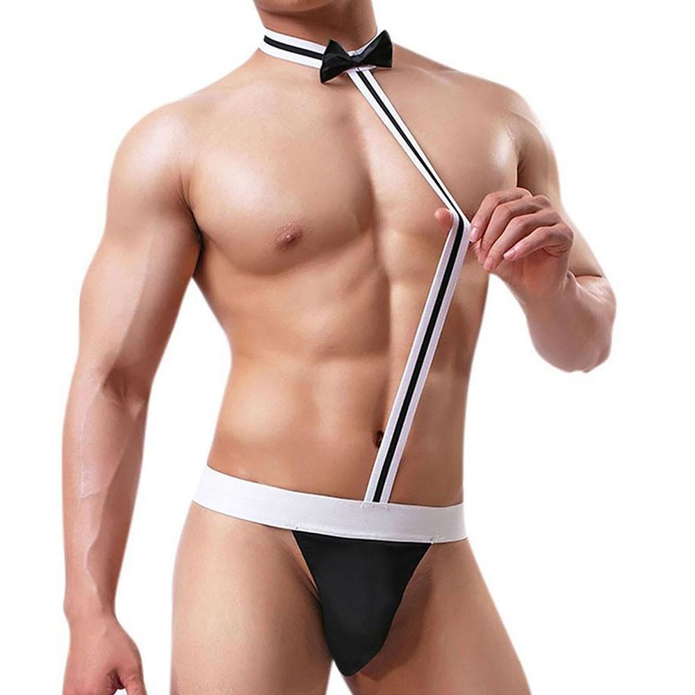 G-String Underwear Lingerie Men Thong Waiter Costume