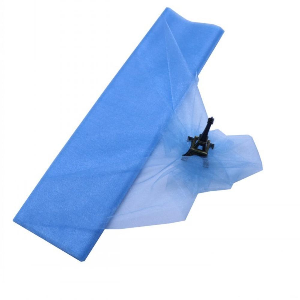 500*48cm Tulle Roll DIY Gauze Organza Fabric Garden Party Stairs Chair Back Decoration