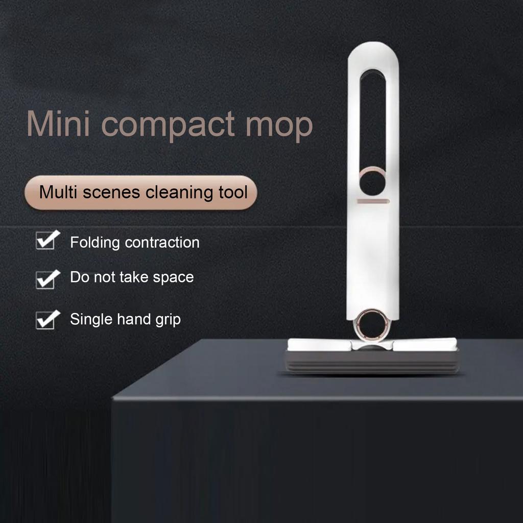 Mini Mop Portable Samll Wet Dry Use Hand Wash Free Desktop Mop for Tableware Car Glass Display