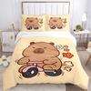 3pcs Teddy Bear Bedding Set - 1 Duvet Cover + 2 Pillowcases(Core Not Included), Machine Washable Polyester yy251216117