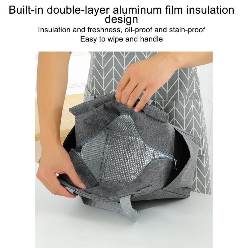 Large Capacity Cooler Bag Oxford Portable Zipper Thermal Lunch Bags Insulated Freezer Bag Camping Picnic Bag