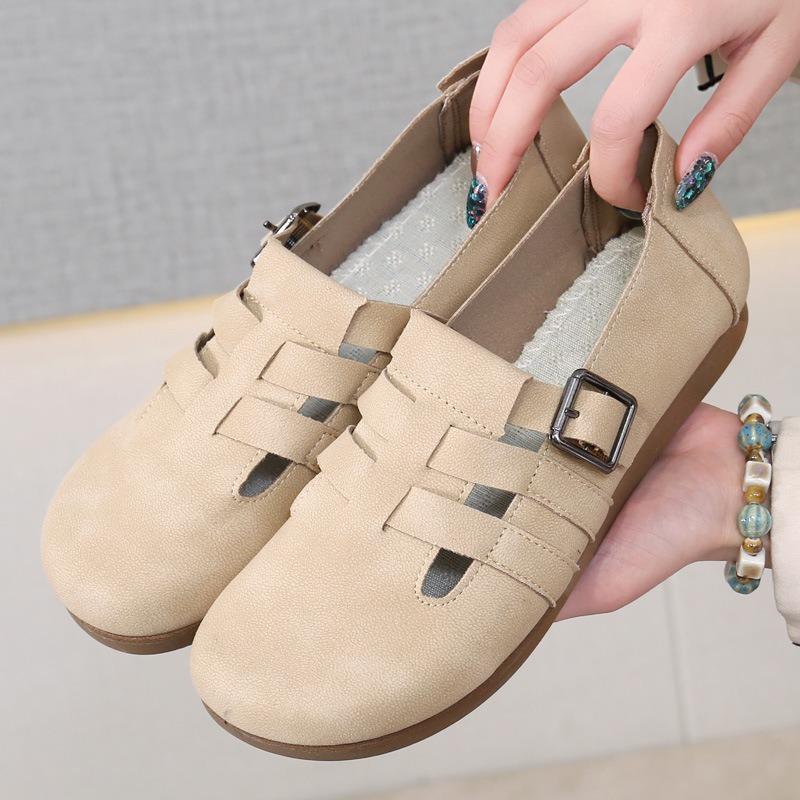 Shoes women s summer new hollow sandals bag head slippers wear one pedal women s shoes casual versatile single shoes 41 2835₽
