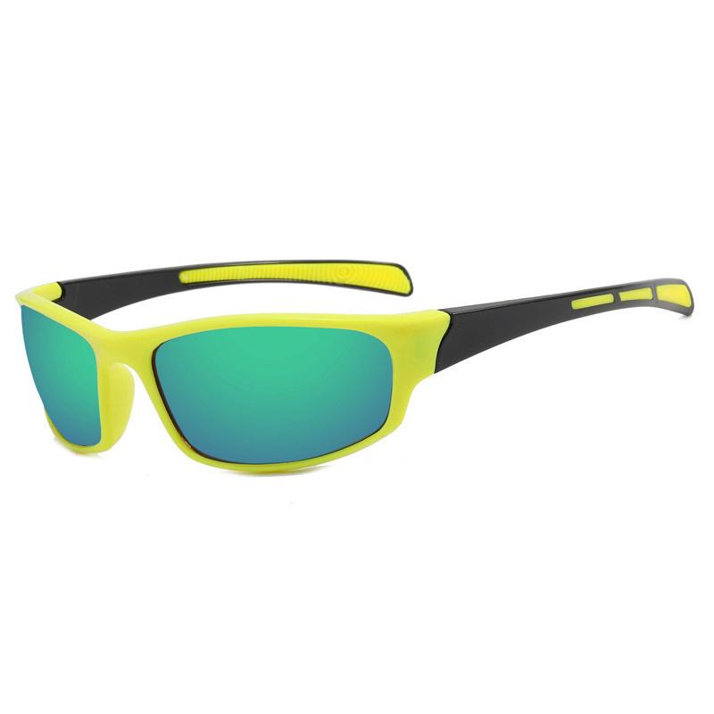 

1шт Модні Спортивні Сонцезахисні Окуляри для Активного Відпочинку Чоловічі Сонцезахисні Окуляри Жіночі Сонцезахисні Окуляри Модні Кольорові Сонцезахисні Окуляри Окуляри для Велоспорту Жіночі Окуляри Чоловічі Окуляри жовтий