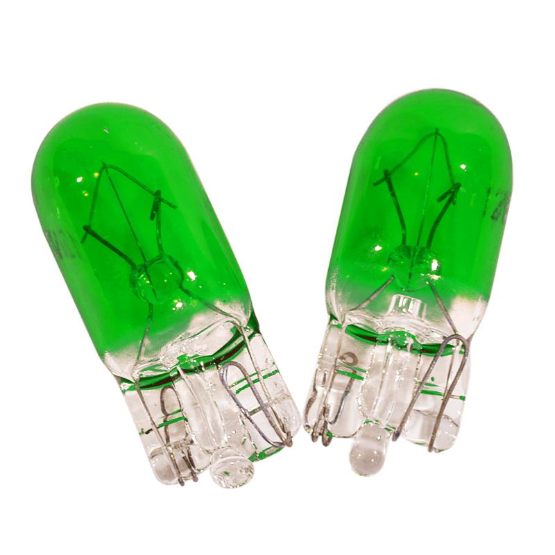 2Pcs 12V 5W T10 501 W5W Car Side Wedges Light Instrument Lamp Dashboard Halogen Bulbs Blue Clear Red Amber Green Violet