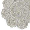 Rose Placemat, Round Embroidered Light Breathable Placemat, Protects Against Stains Burns Scratches Coasters, for Kitchen Dining Room