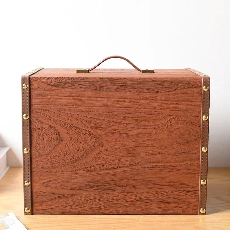 1 st Barnsparbössa 365-dagarsplan för att Spara Pengar Trälåda Barnfödelsedagspresent Träsparbössa Växel Förvaringslåda