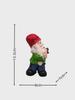 Funny Christmas Garden Dwarf Statue - Resin Craft with White-Bearded Old Man Design