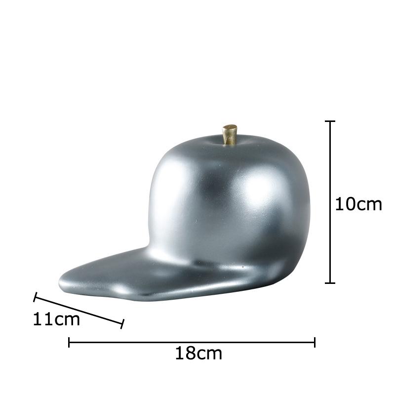 Creative Melting Apples Statue Desk Decoration Minimalist Fruits Sculpture Resin Crafts Apple Ornaments Room Aesthetic Decor