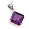 Natural Alexandrite Gemstone 925 Solid Sterling Silver Gift Pendant 1.25" d9V57