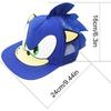 Sonic The Hedgehog Printing Baseball Adjustable Cap for Boys Girls, Blue