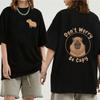 Funny Animals Capybara Cartoon Print Fashion Harajuku Harajuku Short Sleeve T-shirt Clothing Street Tops Tees Aesthetic Clothes
