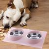 And Cat Feeder Stainless Steel Bowls, Tilted Raised Food Nonslip Pet Feeding Bowls