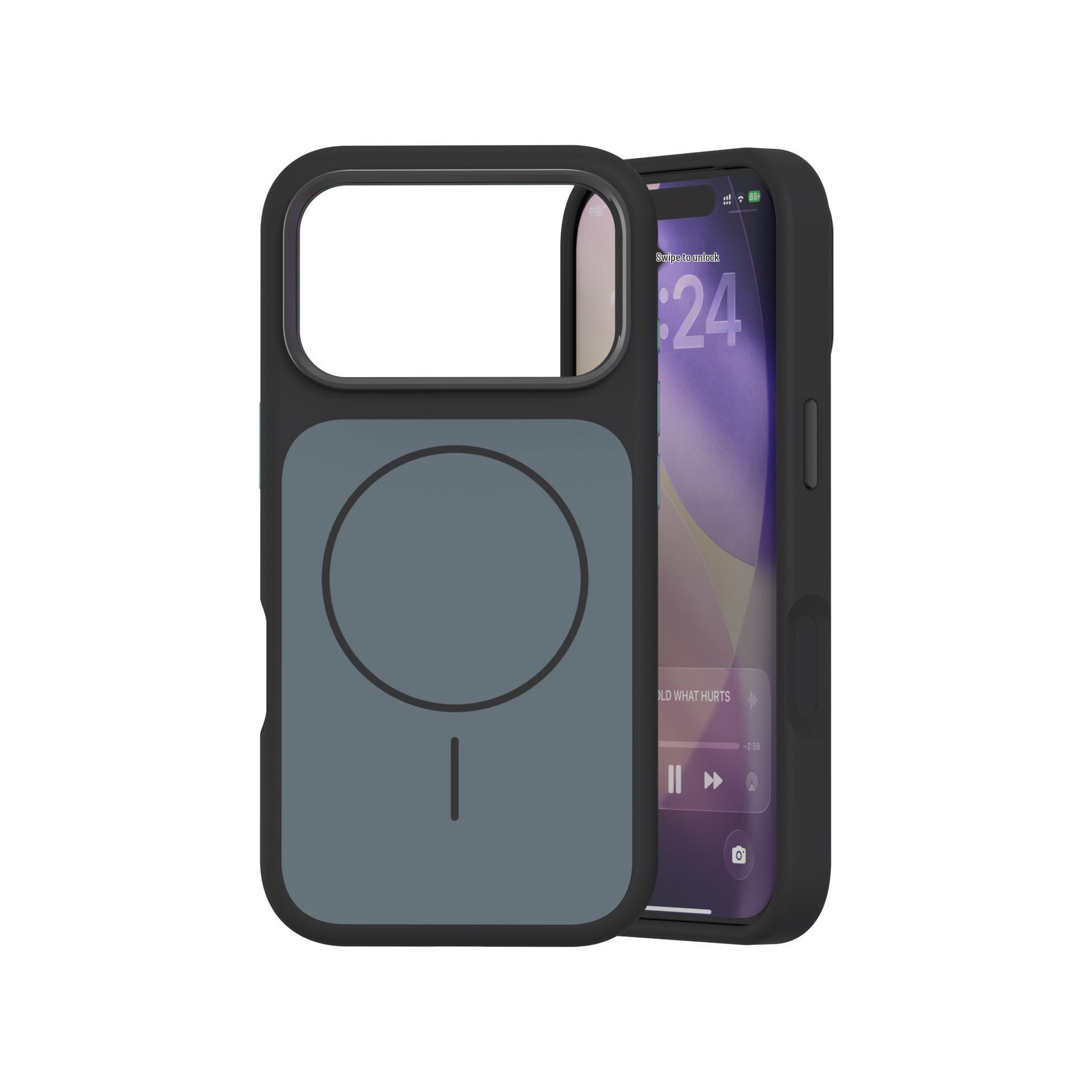 

iPhone 17 Pro Max Magnetic Silicone Case with Metal Lens Frame & Drop-proof Protection Pro Max