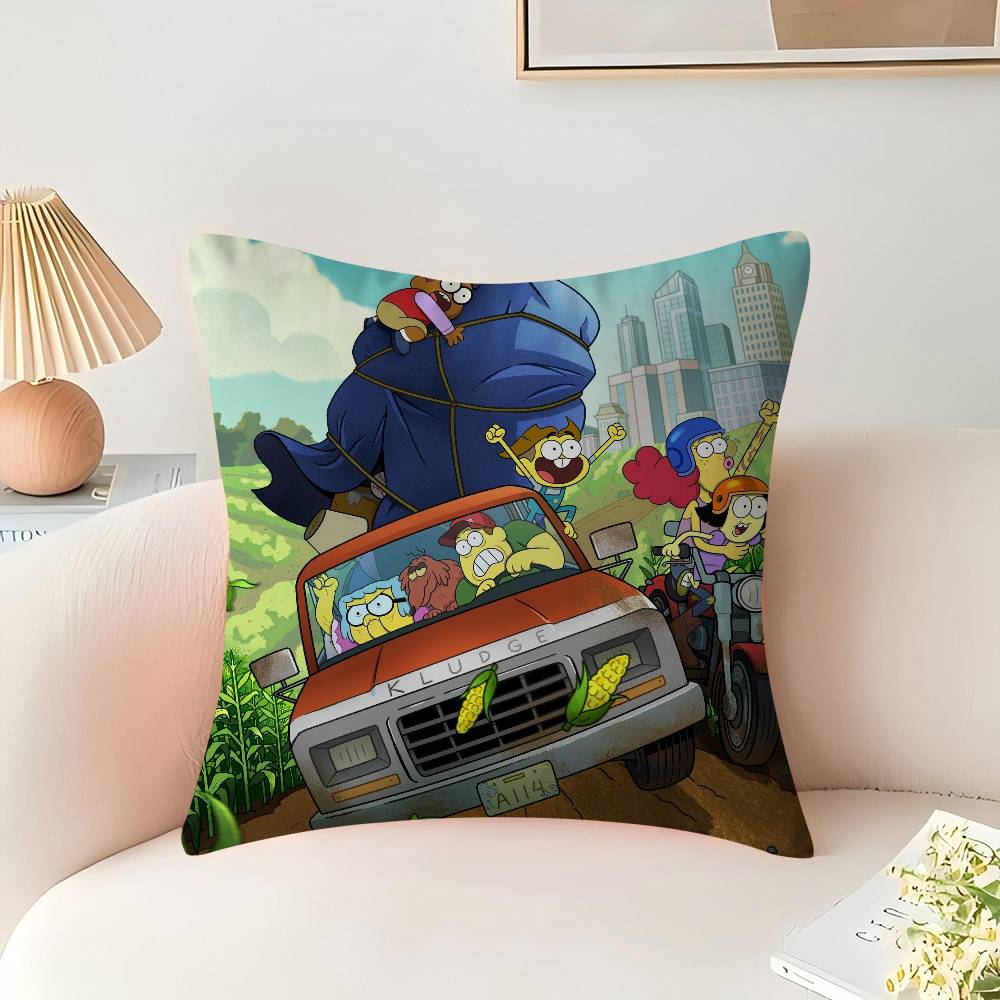 B-Big City Greens Pillow Cover Sofa Cushion Cover Home Room Decoration Children Gift
