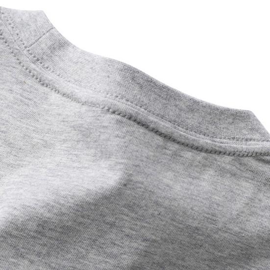 Men Long Sleeve T-Shirt Crew Neck Loose Fit Cotton Base Shirt Solid Color Casual Tee Shirt for Spring Autumn Casual Wear