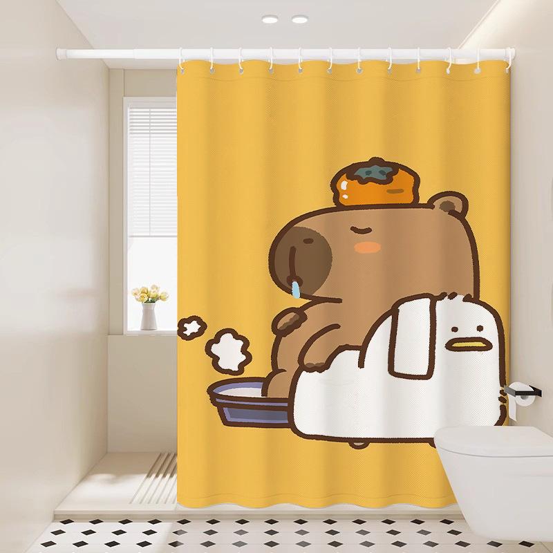 Duschvorhang Niedliches Badezimmer Wasserdicht Und Schimmelresistent Badezimmer Trennvorhang Türvorhang Vorhang Hängevorhang