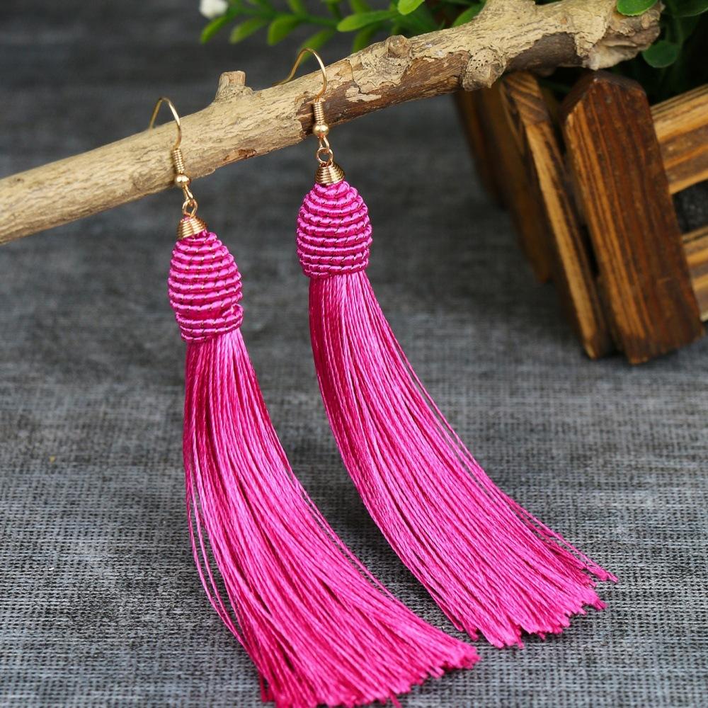 

Модные серьги-подвески для женщин розовый