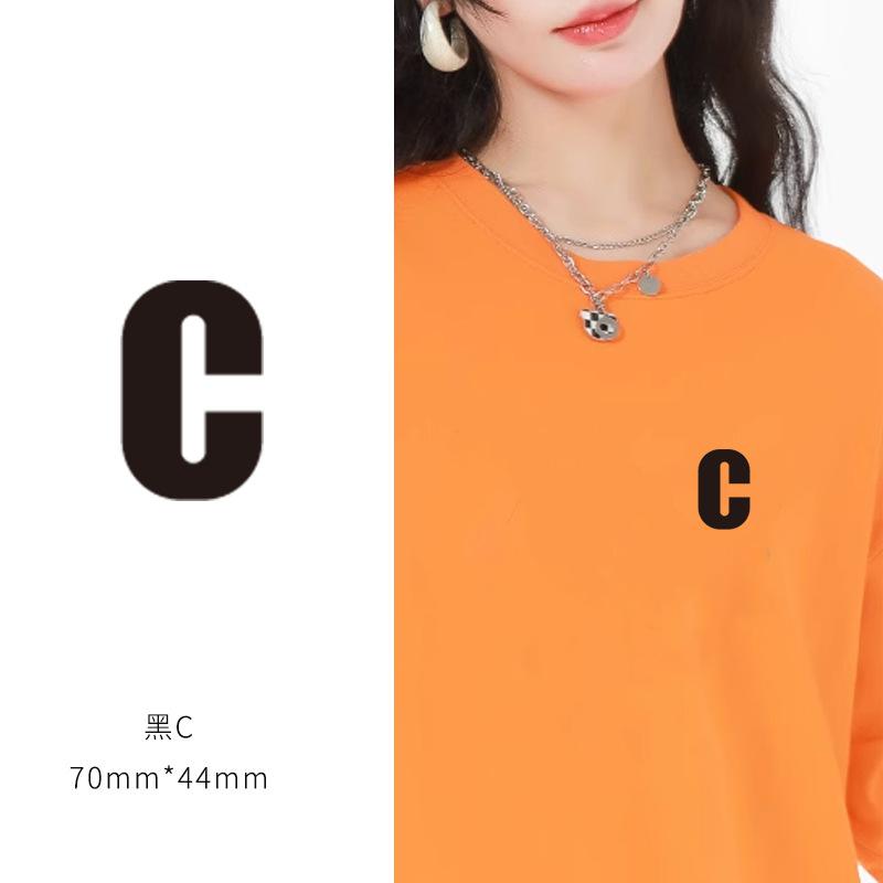 Heat Transfer Sticker Couple Clothes T-Shirt Decorative Pattern Printing Heat Transfer Sticker Hot Ironing Sticker Small