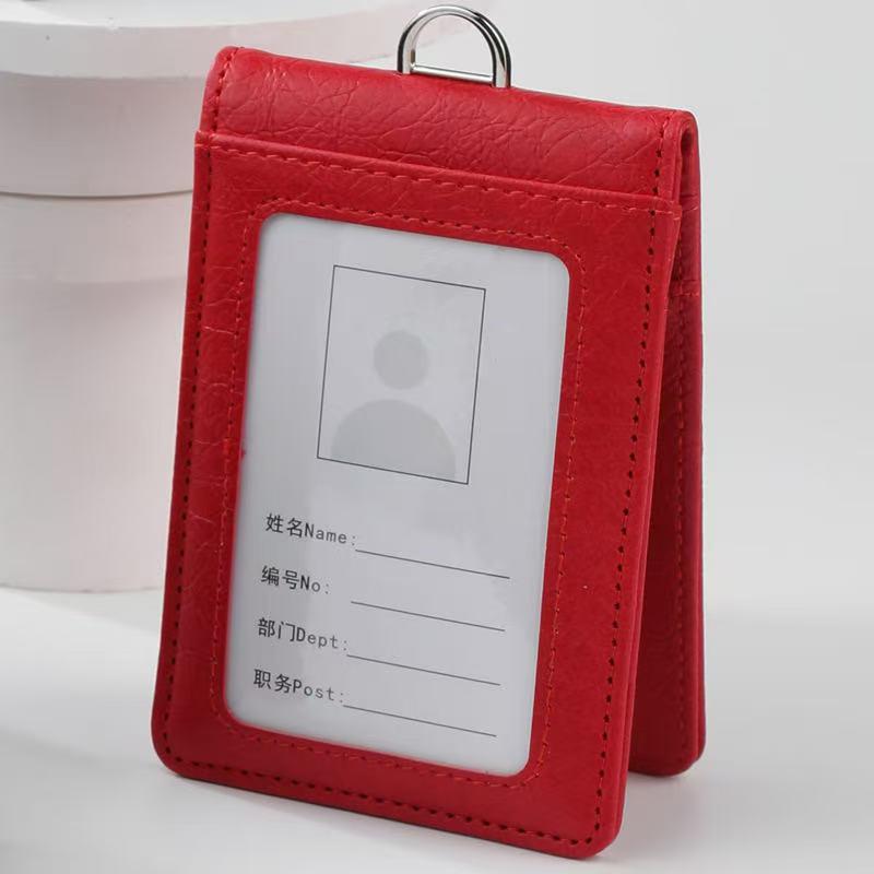 Retractable and Foldable ID Card Holder with Custom Logo Lanyard
