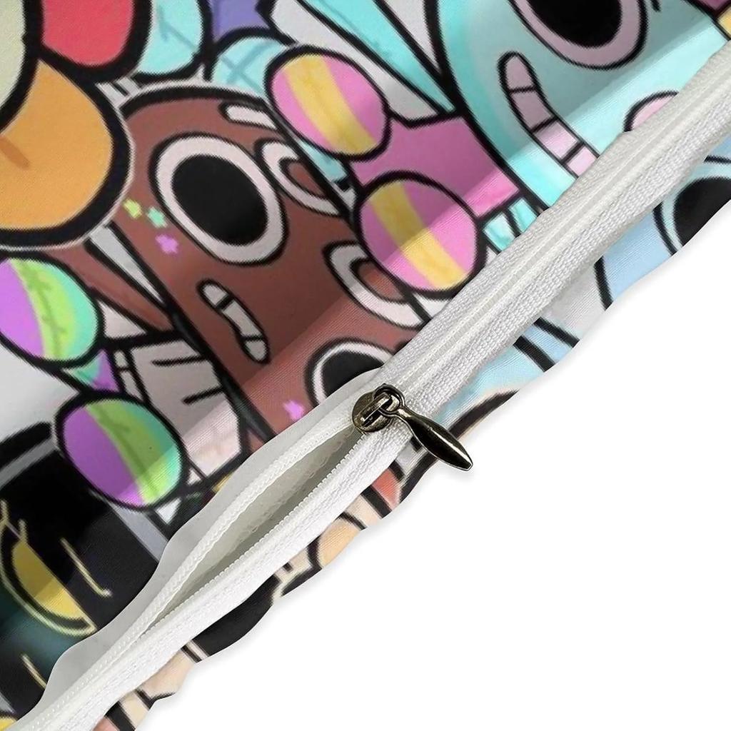 Hra D-Dandy's World Povlečení 3D Tištěná Sada Povlaku na Přikrývku s Povlaky na Polštáře Chlapec Dospívající Děti Narozeninový Dárek Měkké Roztomilé Ložní Prádlo