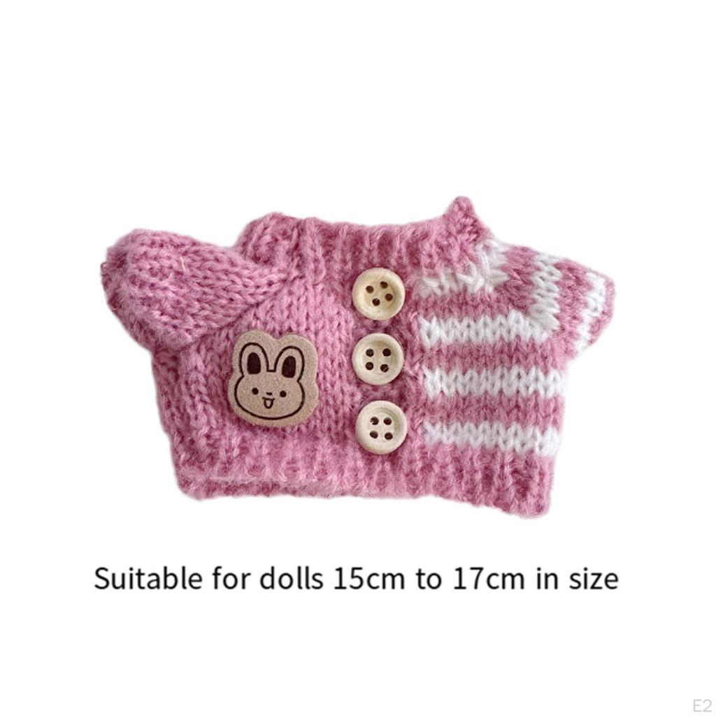 Doll Knitted Sweater Accessories DIY for Little Girls Photo Props Fashion Dress Up Stuffed