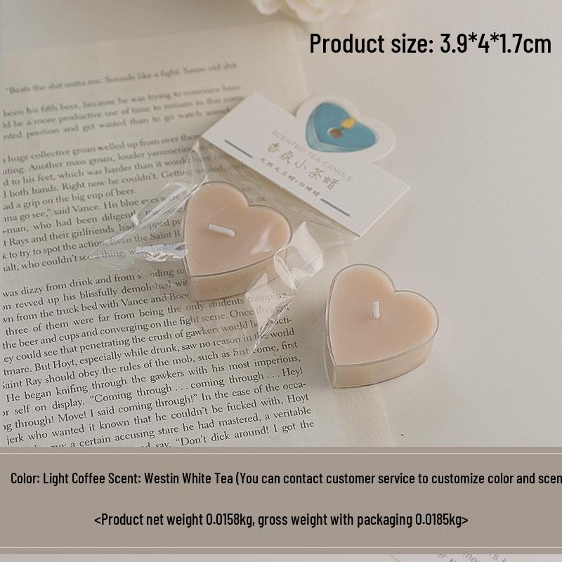 Colorful Heart-Shaped Scented Tealight Candles for Aromatherapy and Celebrations