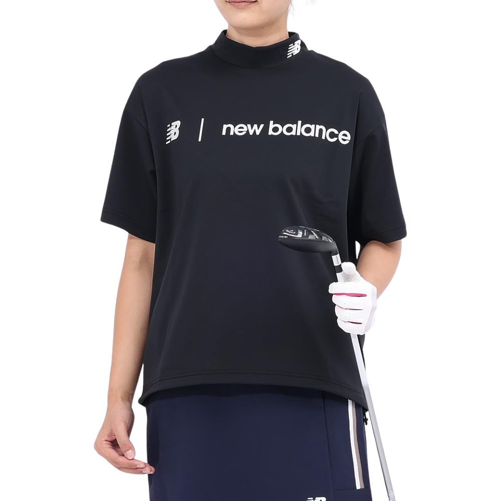 

Golf Short Sleeve Mock Neck Shirt 0 [New Balance] (Stretchy/Quick Drying) / Women s / 012-4266505 010_Black [S]