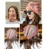 Hat Breathable Headscarf Scarf Turban Head Wrap Ruffle Cancer Hat Stripe Hat Outdoor Cap Beanie