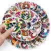 50 Flowers Skeleton Graffiti Stickers Personality Horror Face Decoration Mobile Phone Case Computer Skateboard Stickers