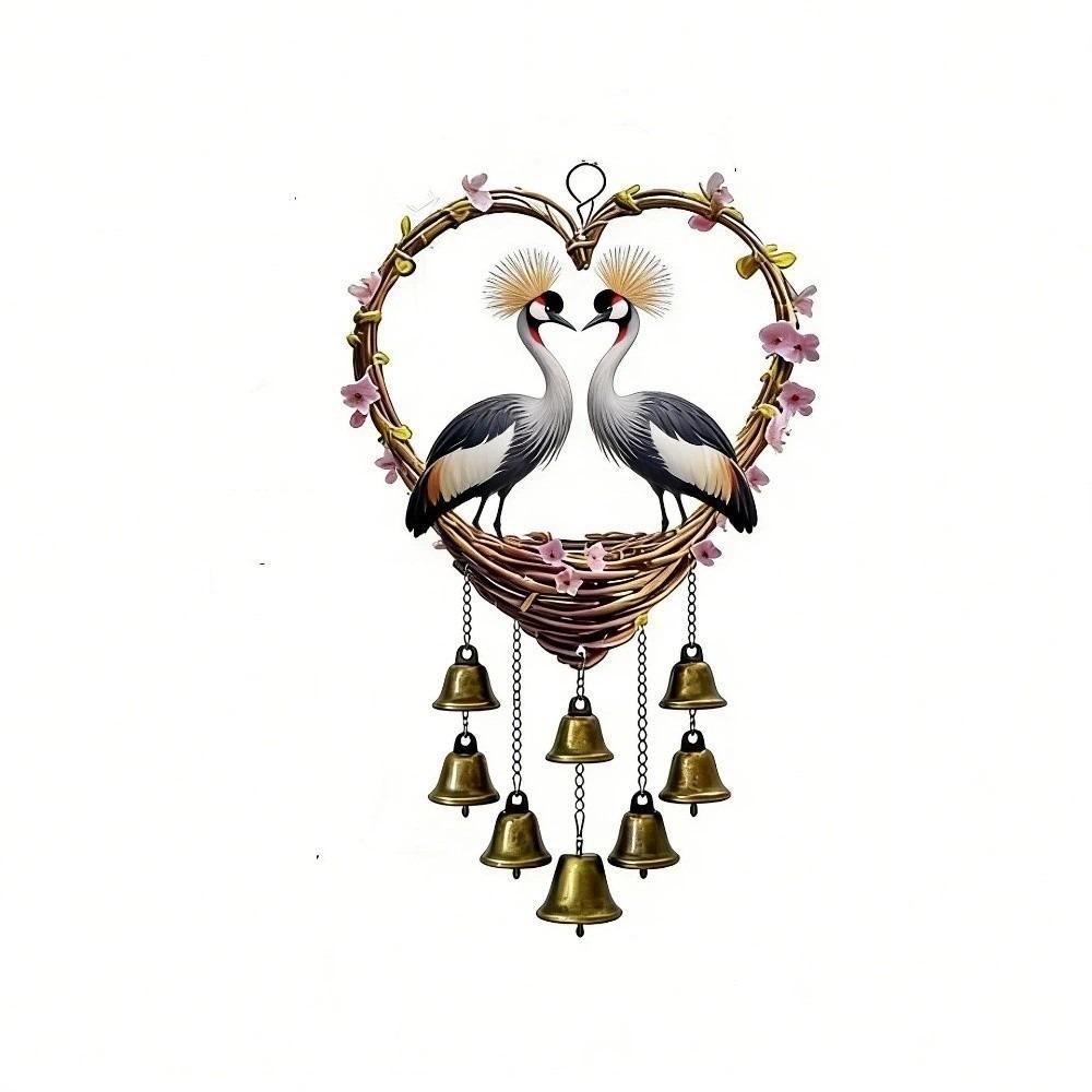 Goose Wind Chime with Bells Eagle Decorative Chain Garden Decoration Bird Hanging Pendant Home