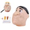 Stresslindrande Pormaskklämleksak med Påfyllning Mänskligt Huvud Akne Klämning Rengöring Fidgetleksak Ansiktssimulator Näs Pormaskborttagning Sensorisk Leksak